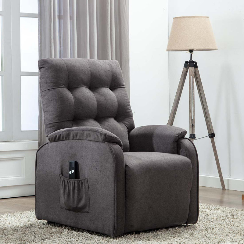 Leicester 73cm Wide Lift Assist Standard Recliner, Charcoal