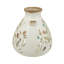 Vase décoratif en céramique 6,5X6,5X7,5 "avec motifs floraux multicolores