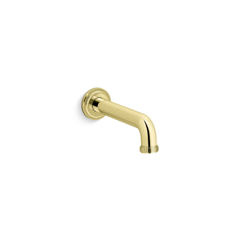 Central Park West™ Wall-Mount Bath Spout, Unlacquered Brass