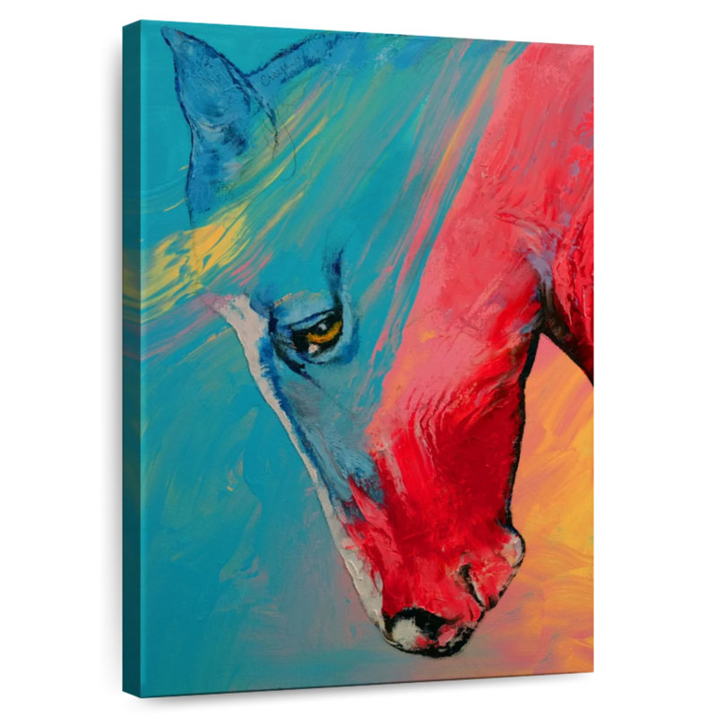 Brampt Multi Color Horse, 48" H x 32" W