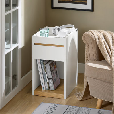 Quinessa 65cm W Manufactured Wood Bedside Table
