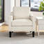 Chaise d'appoint avec accoudoirs en chenille Mid-Century-2122084390