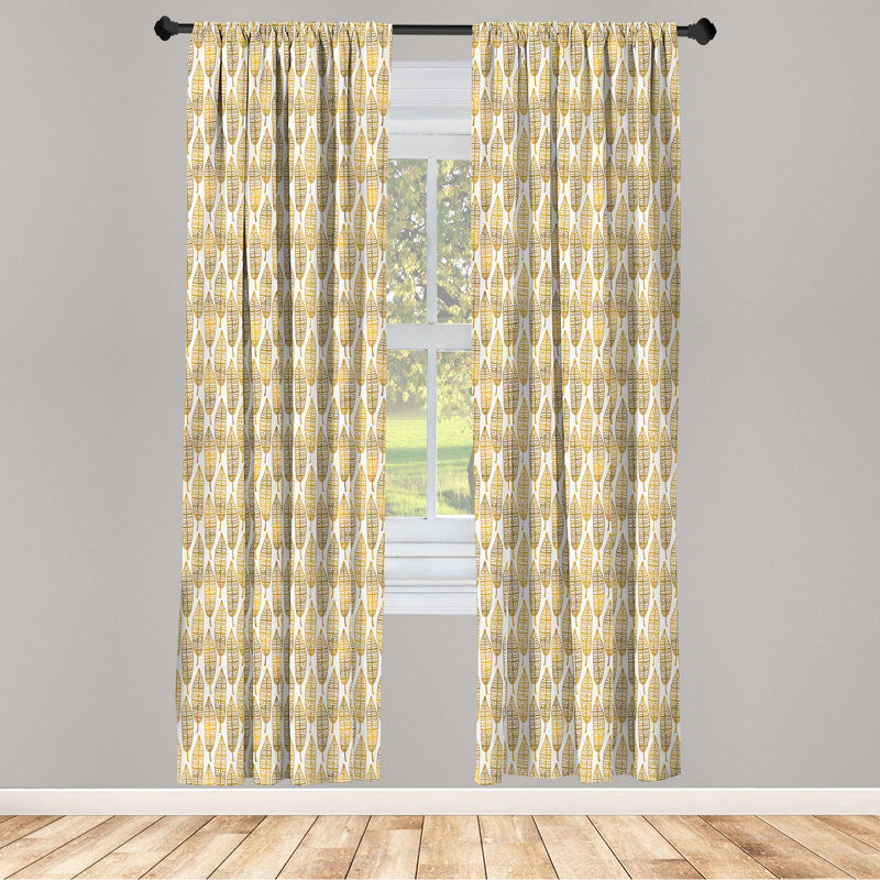 Feather Semi-Sheer Rod Pocket Sliding Panel, 28" x 84"