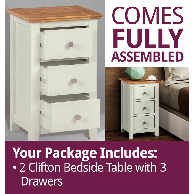 Eleanor 35cm W Bedside Table