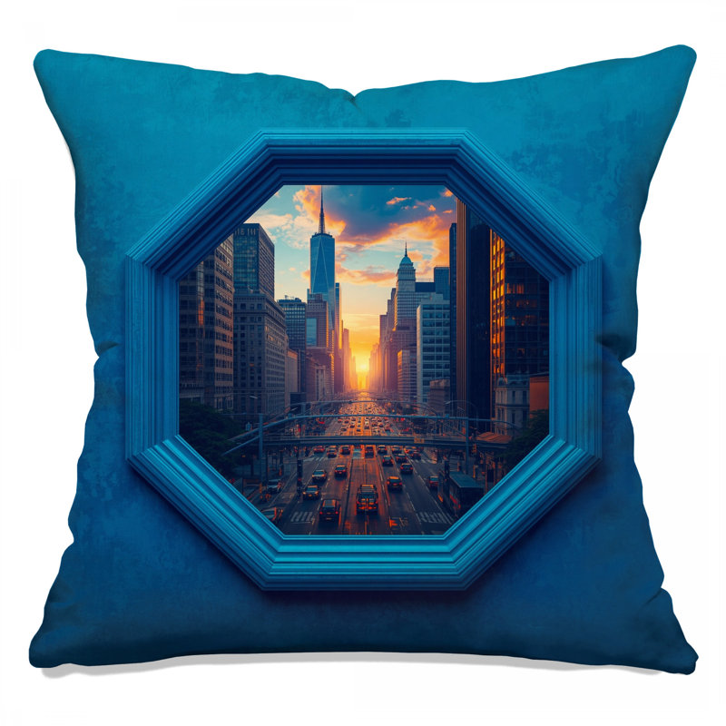 Coussins New York City Skyline, 14 X 14 pouces