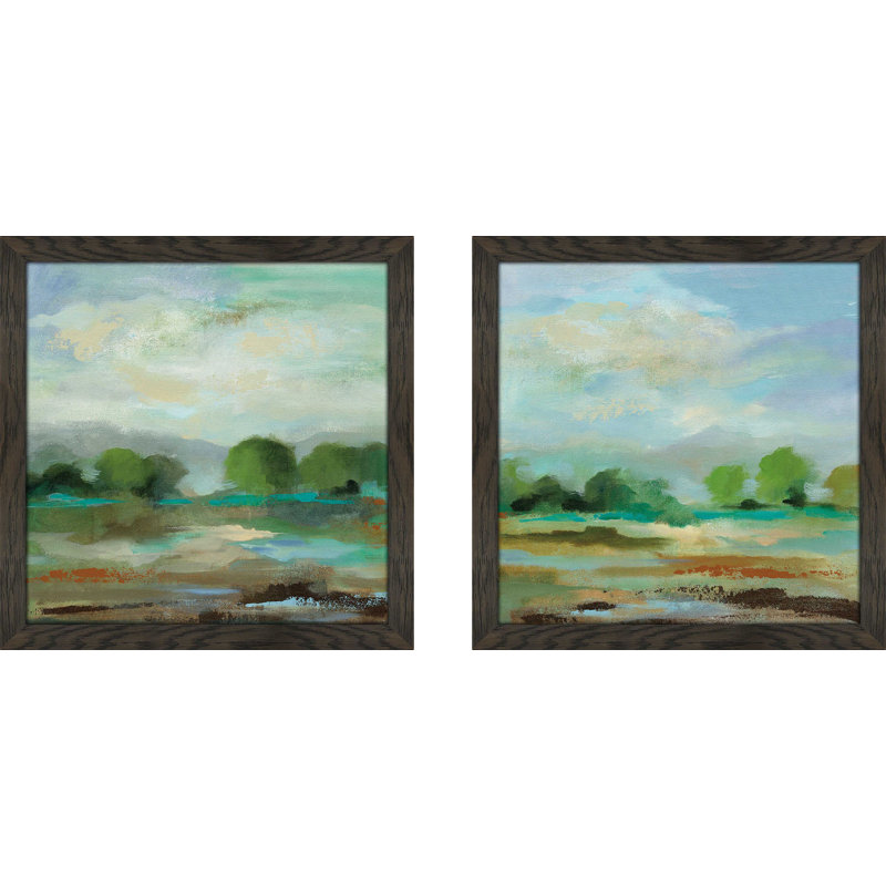 " Unexpected Clouds I " 2 - Pieces, 16.5" H x 33" W, No Mat