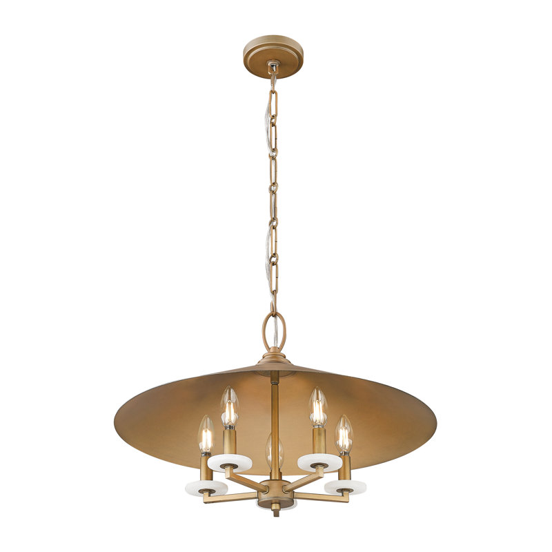 Luminaire suspendu 5 pouces Tammi 22 pouces, Doré, Doré