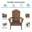 Chaise Adirondack en plastique Clarence-86691156