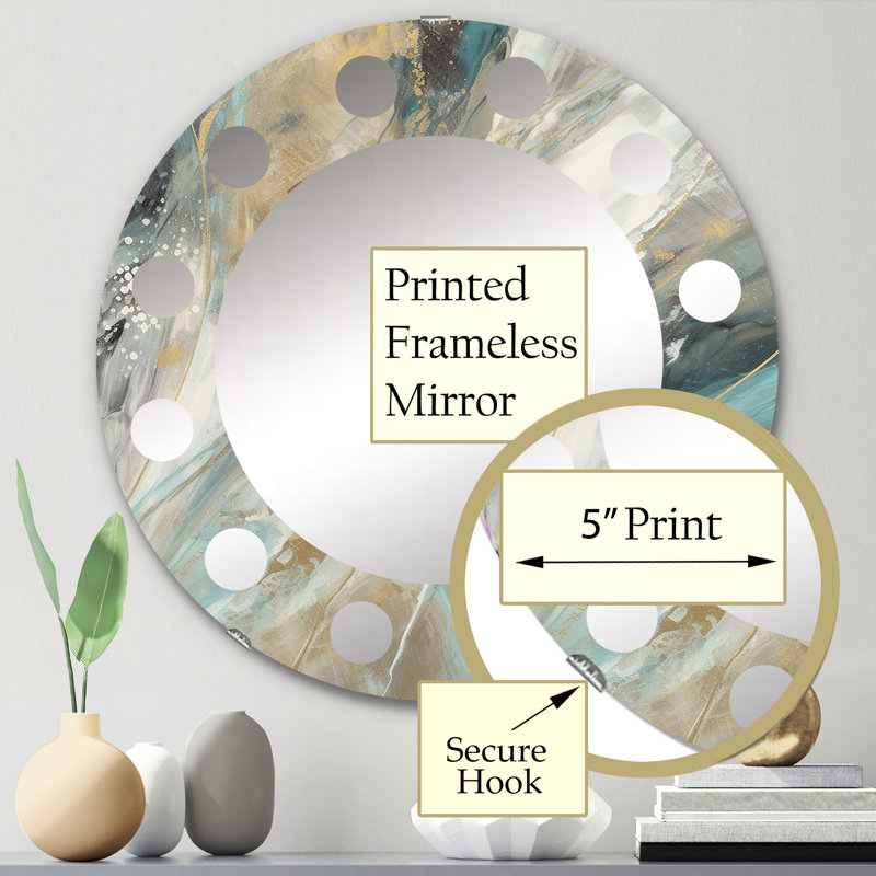 Miroir mural Waltrip, 24 po x 24 po