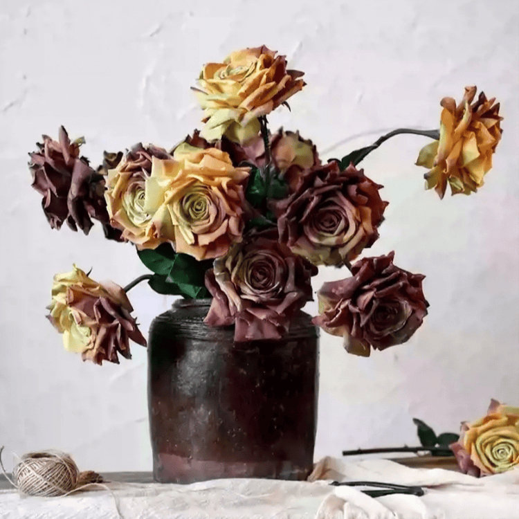 Painterly Rose Tige - 29,5 po, [C] 6 Stems