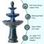 Fontaine en céramique avec lumière Abdulhakeem