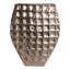 Jardinière moderne en aluminium avec motif géométrique texturé et forme carrée effilée pour un décor de style contemporain - 29 po-1664922333