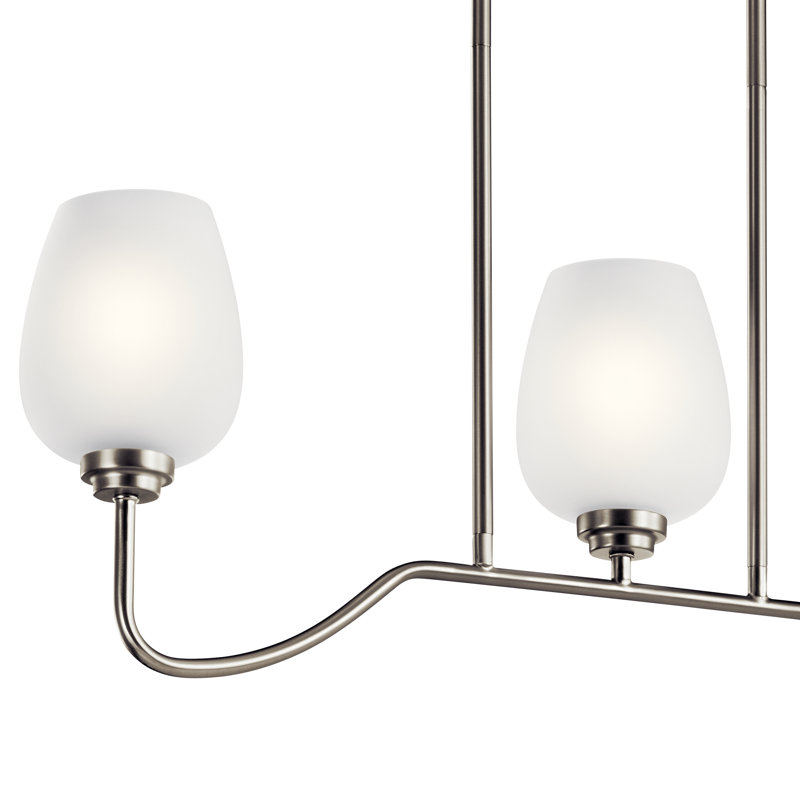3 - Light Classic / Traditional Chandelier, Brushed Nickel