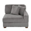 Upholstered Side Chair with Footstool-267339692