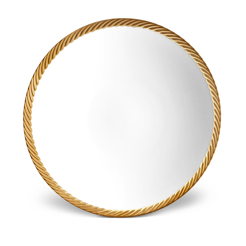 Corde Gold Coupe Serving Bowl, White/Gold