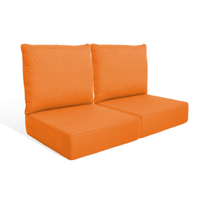 Outdoor 6'' Replacement Cushion Set Seat / Back Cushion (Set Of 2)