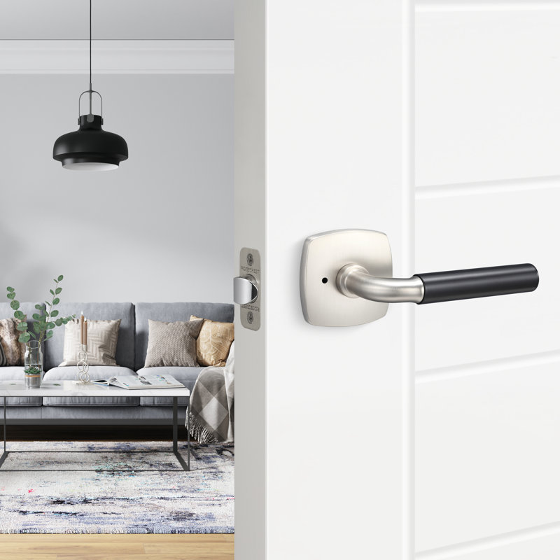 Forma Privacy Rosette, Smooth Grip, Satin Nickel
