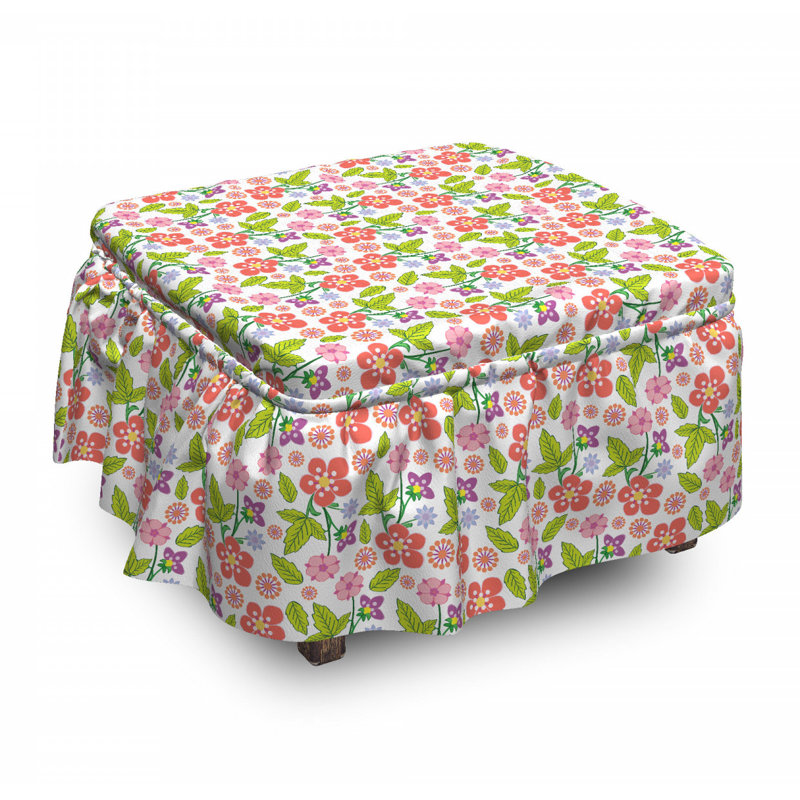 Housse pour repose-pieds bouquet de amour