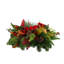 Holiday Candleholder Arrangement with Evergreens and Pinecones