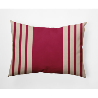 Striped Reversible Throw Pillow