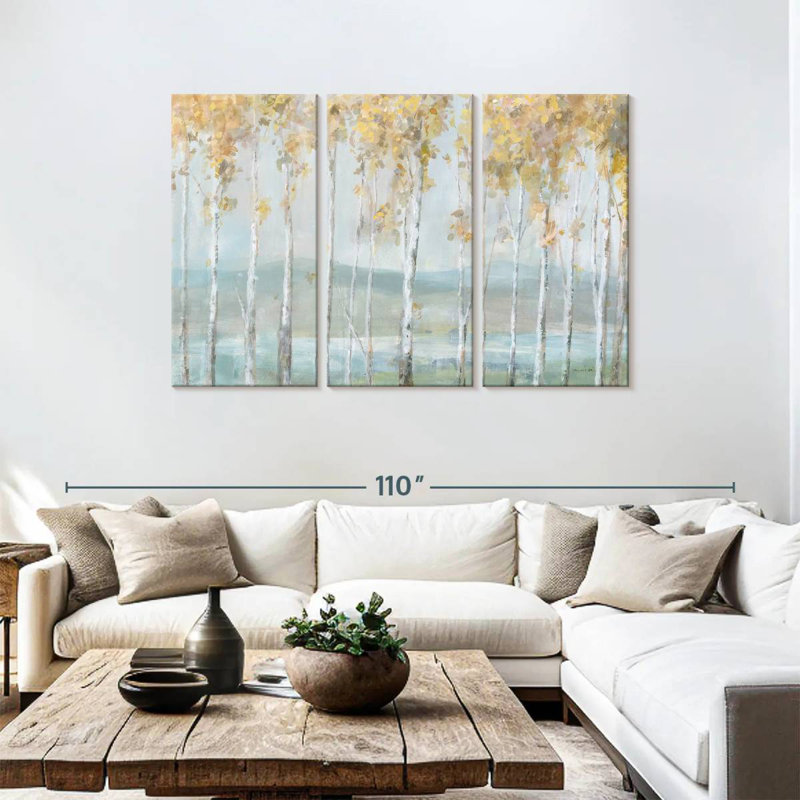 Alvord Lakeview Birches, H 48 po x l 74 po