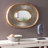 Solid Wood Oval Wall Mirror
