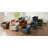 Bennett Vegan  Leather Swivel Barrel Chair-107506342