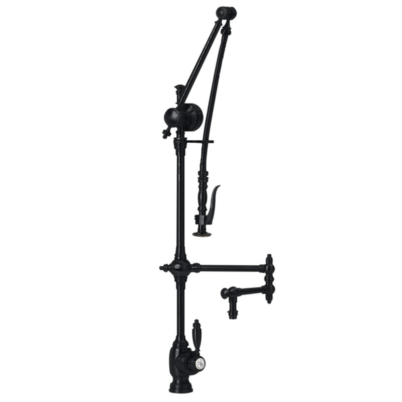 Gantry Kitchen Faucet, Antique Brass, Without Soap Dispenser