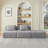 Chenille Fabric 3 Seater Compressed Sofa,No Assembly-1777247990