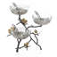 Butterfly Ginkgo Triple Bowl Set with Spoons