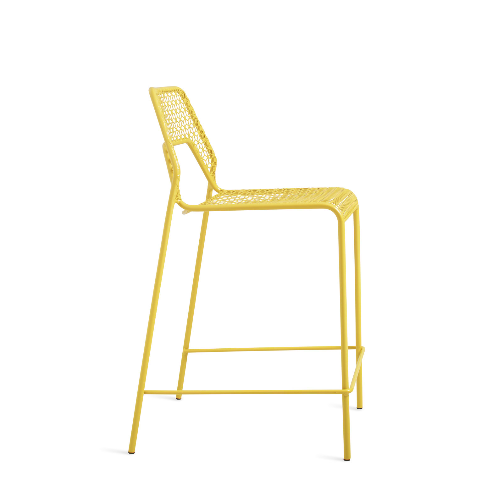 Hot Mesh Outdoor Bar Stool, Natural Yellow, Counter Stool (24.4" Seat Height)