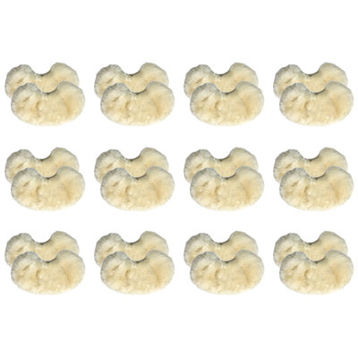 Couvre-béquilles classiques Natural Natural | 12 pièces | Soie de maïs | 8 po x 4,5 po