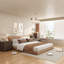 Ensemble de chambre à coucher avec table de chevet et commode-795573577