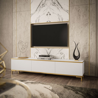 Allexys Unfinished TV Stand for TVs up to 65"