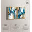 «Teal Tempest Set», reproduction d'art sur toile par Art Remedy, cadre doré, 36 x 54-570701128-570701123