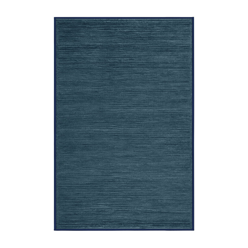 Machine Washable Solid Gray Area Rug, Runner 2' x 4'