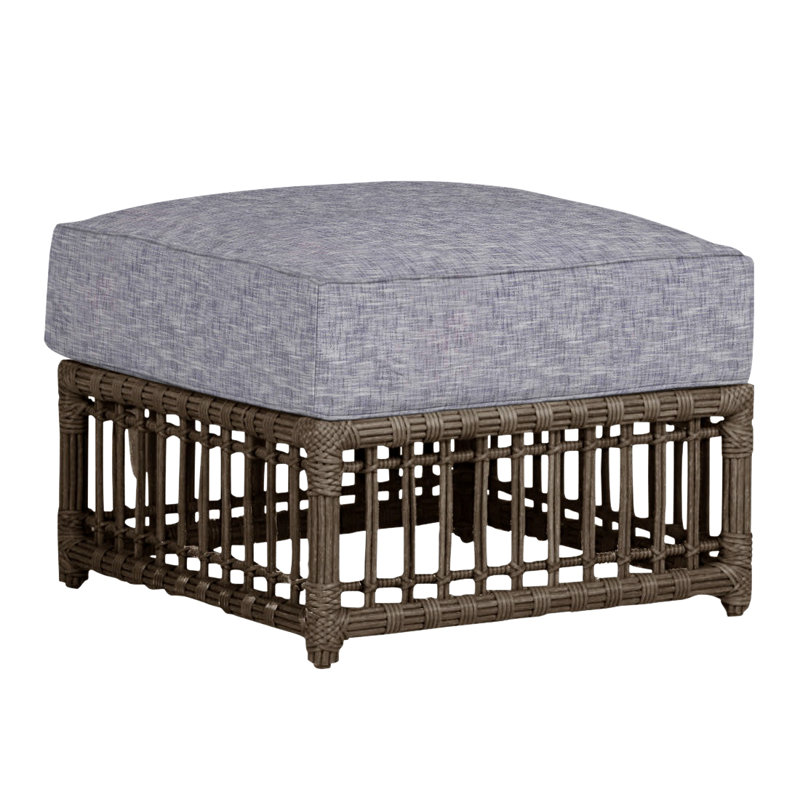 Repose-pieds Newport N-Dura, Argent Rollo, Welt, Toile de jute Newport # 66