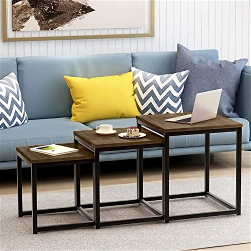 Babsy Frame Nesting Tables, Brown