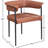 Malin Vegan Leather Arm Chair Dining Chair-474285632