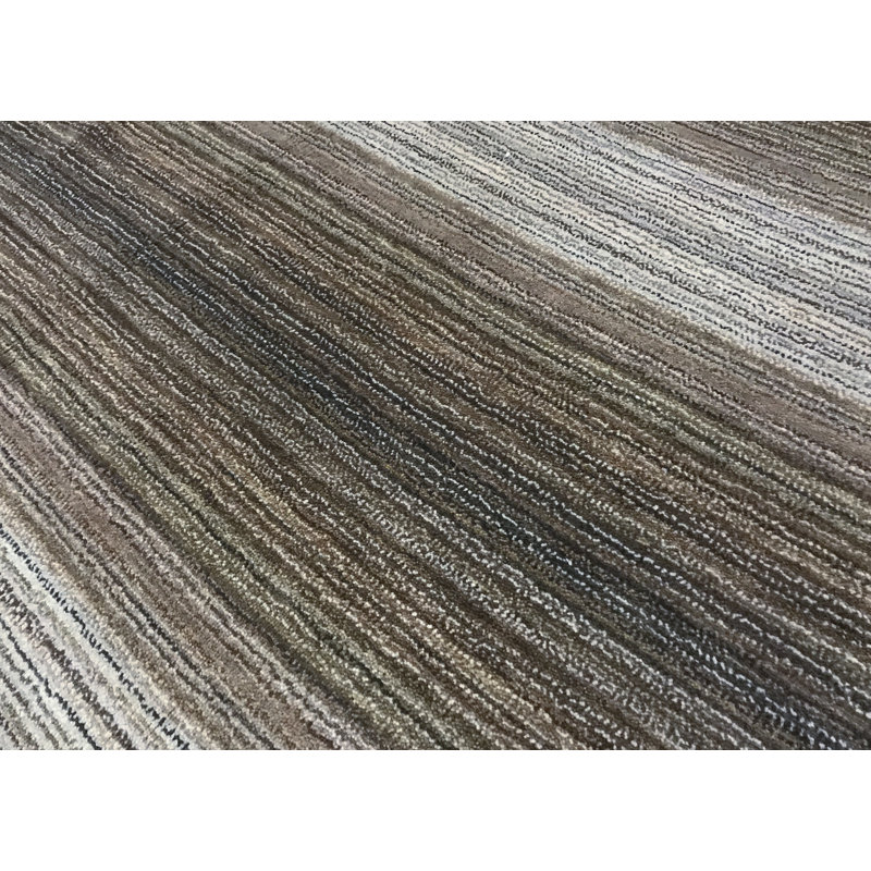 Wool Striped Area Rug