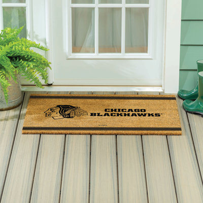 Chicago Blackhawks Large One Color Coir Mat, 36"x24"