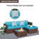 Abler Wicker 3 - Person Modular Patio Conversation Sets with Cushions