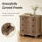 Farmhouse 3 Drawer Nightstand With Curved Front-1049960804