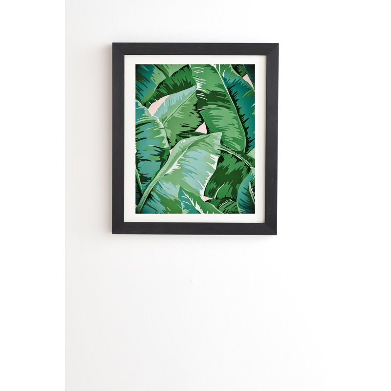 « banane leaf grandeur ii », reproduction, H 10 po x l 8 po x P 2 po, Papier, Blanc