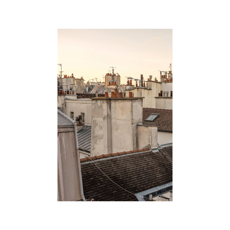Paris At Dusk - Wrapped Canvas Print, 20.32 cm H x 30.48 cm W
