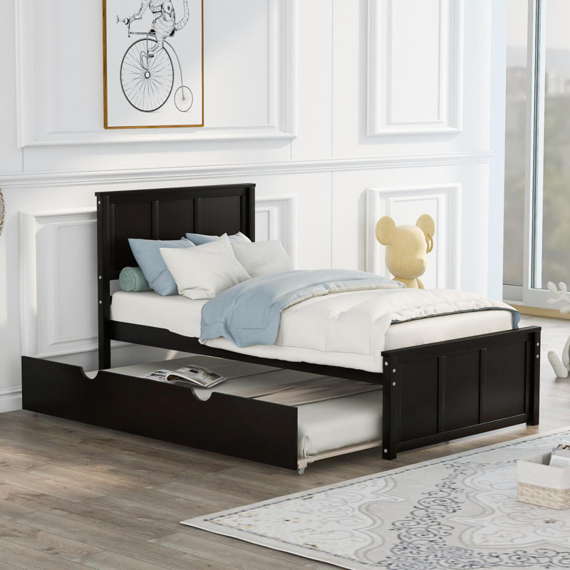 Karpeta Platform Bed, Espresso