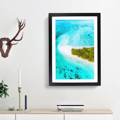 Paradise Island - Single Picture Frame Print on MDF