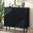 Minimalist Side Cabinet, Functional Cabinet With Geometric Design-574157493
