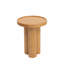 Table de bout ronde en bois massif, naturel