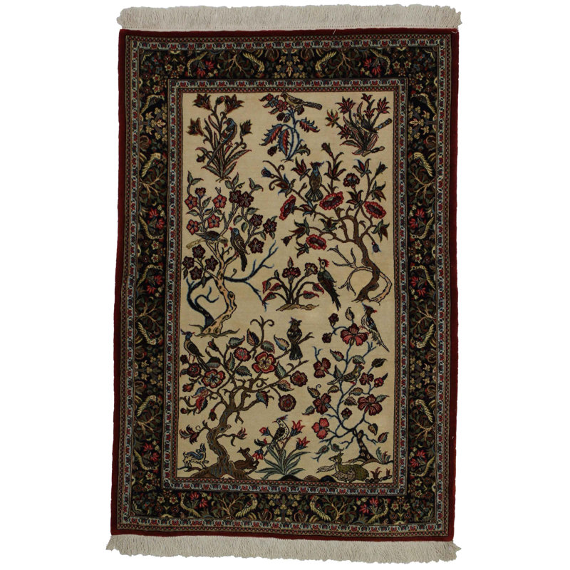 Pontone Hand Woven Cotton and Wool Oriental Area Rug